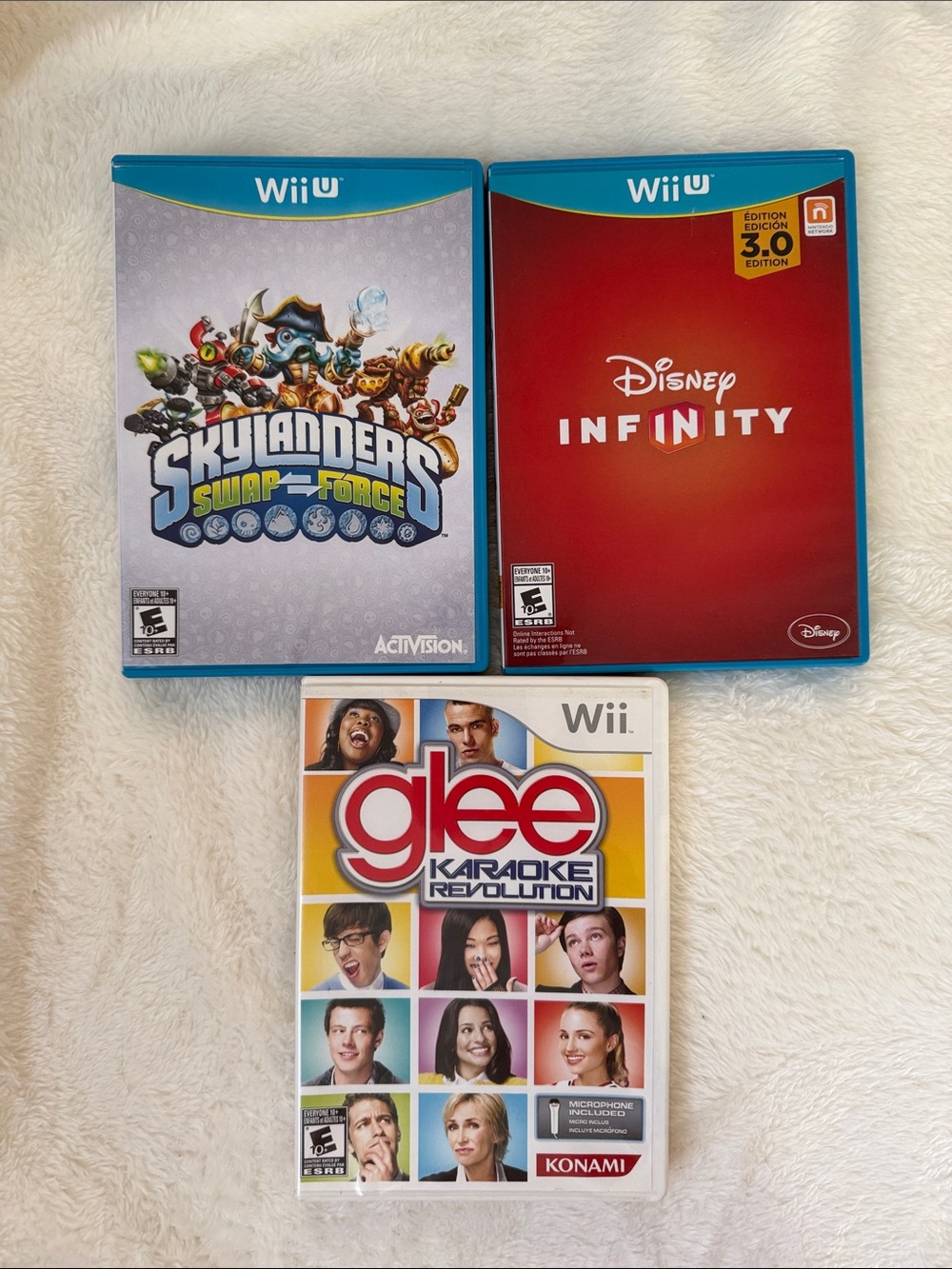 Wii U Skylanders Swap Force & Disney Infinity 3.0 Bundle, Glee Karaoke - BUNDLE!